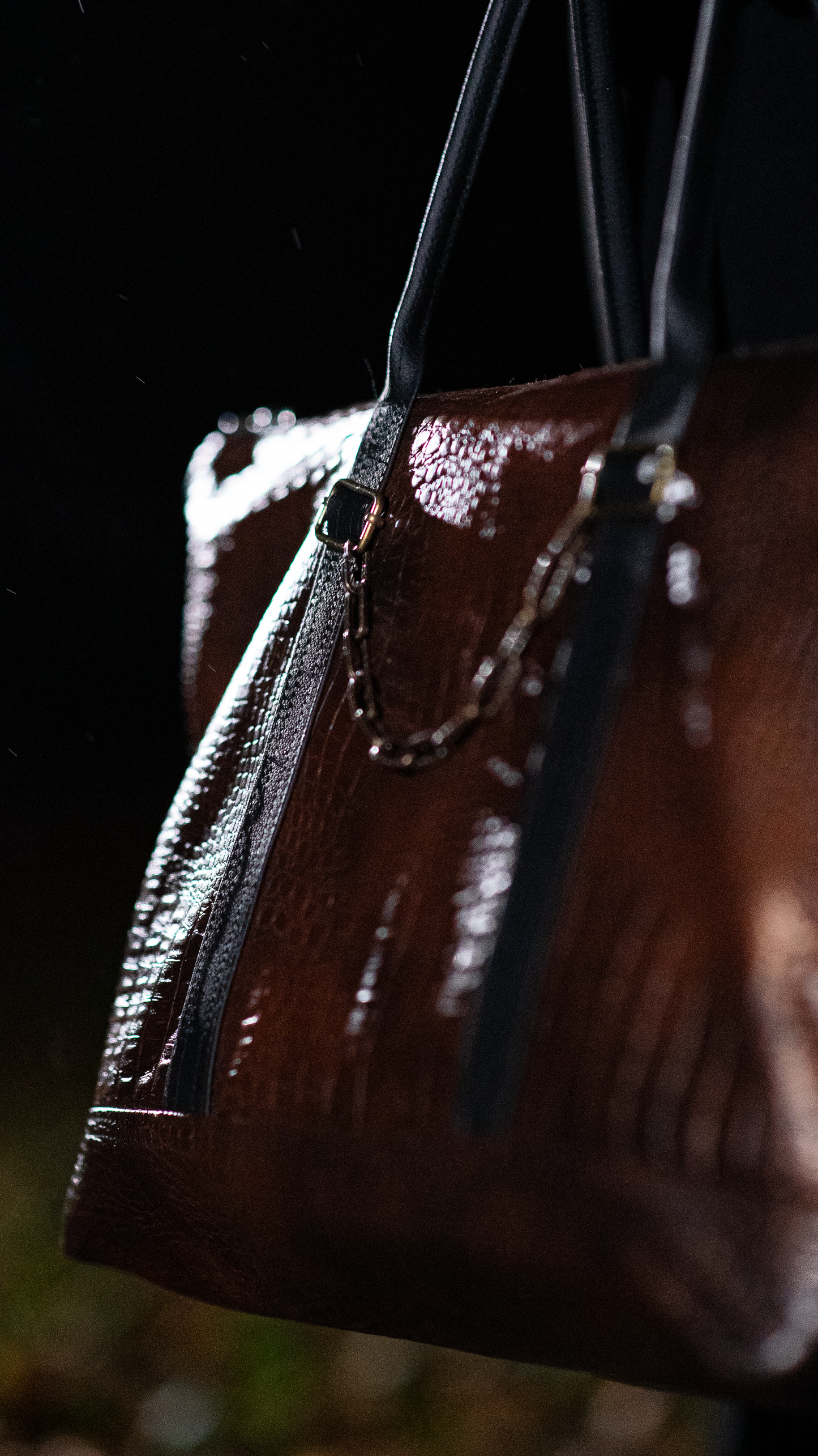 Brown Croco Bag