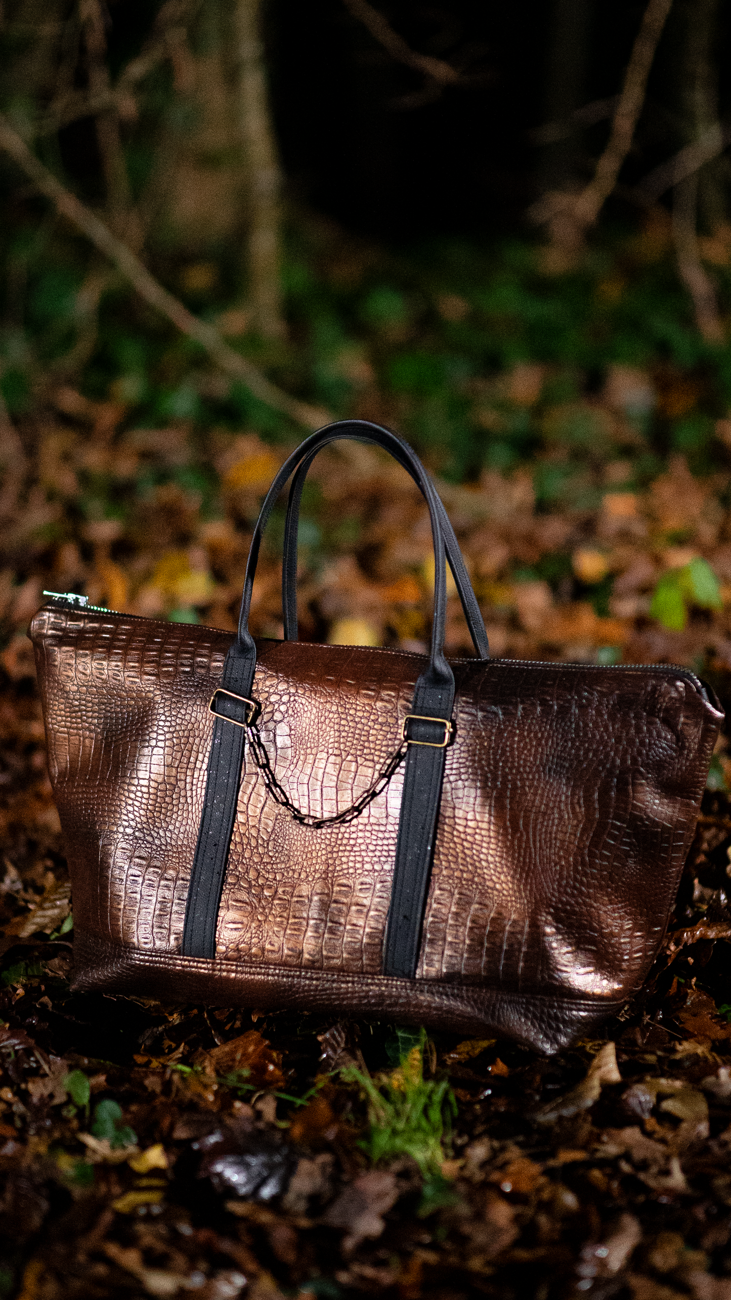Brown Croco Bag