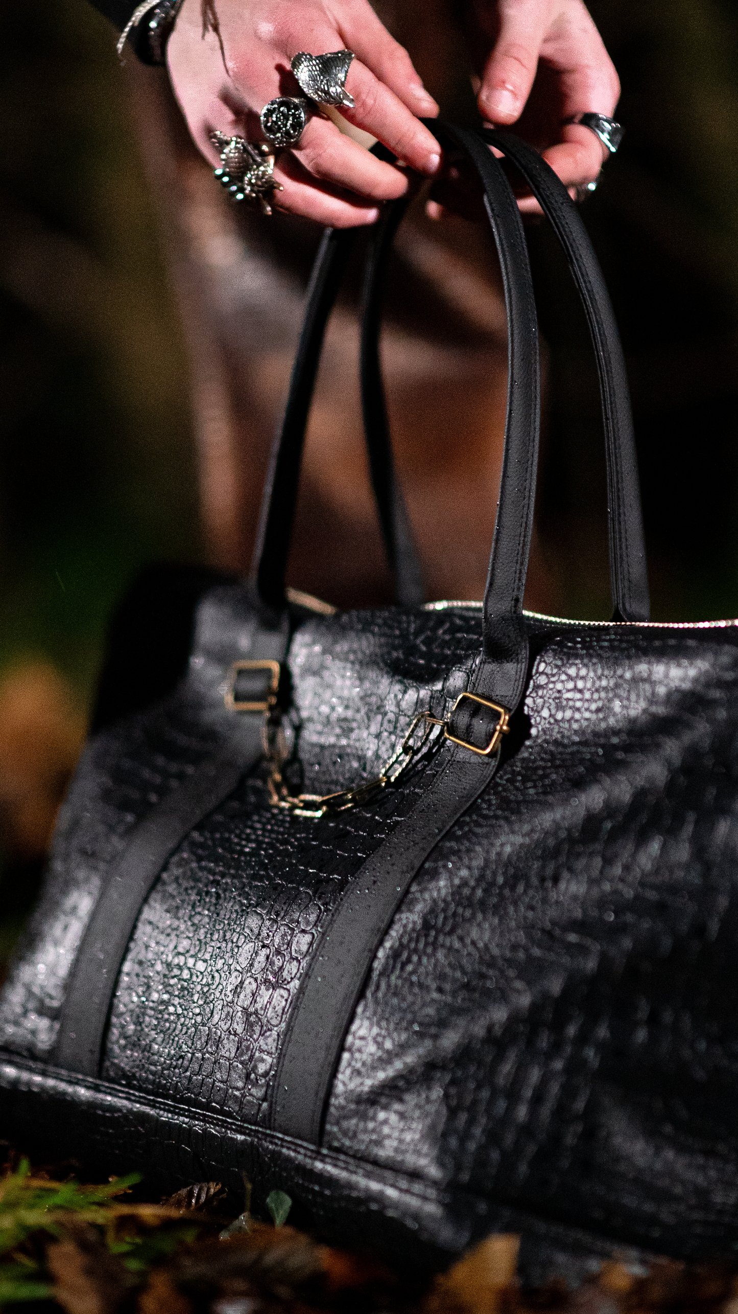 Black Croco Bag