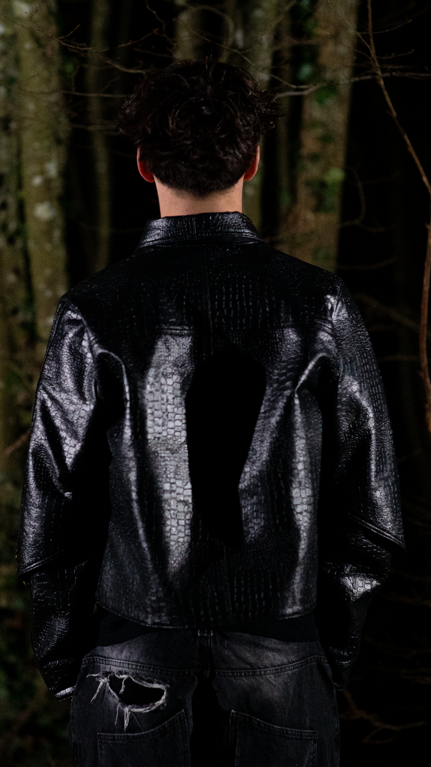 V2 - Shiny black croco